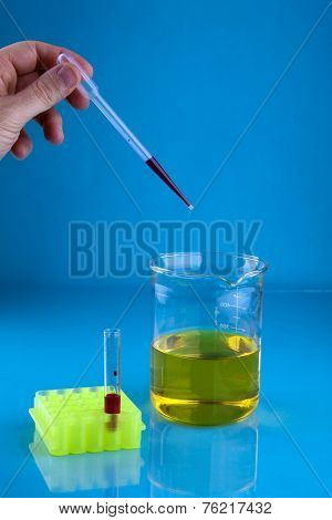 Pipetting Into A Beaker
