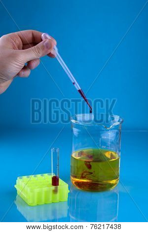 Pipetting Into A Beaker