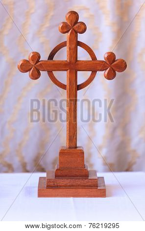 Old Cross In Church, Bibury England