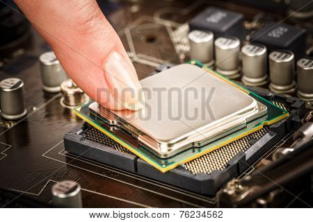 Modern processor and motherboard for a home computer