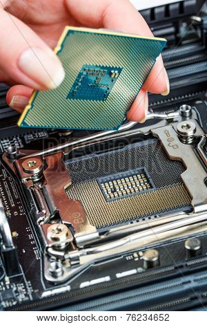 Modern processor and motherboard for a home computer