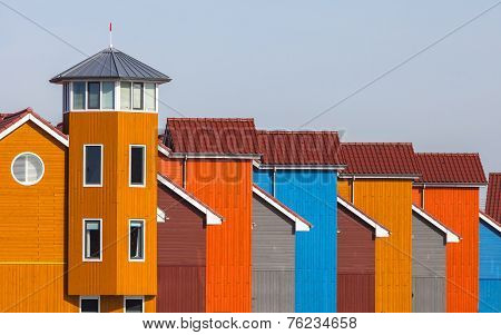 Row Of Colorful Houses