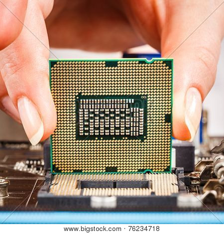 Modern processor and motherboard for a home computer