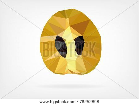 Low Poly Sapodilla fruit
