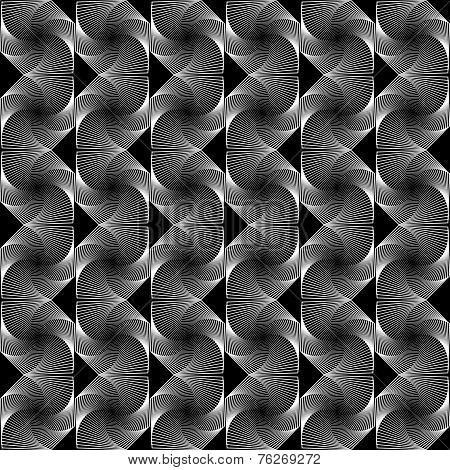 Design Seamless Colorful Decorative Zigzag Geometric Pattern