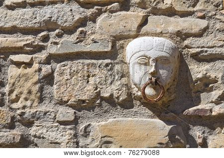 Old horse ring. Guardia Perticara. Basilicata. Italy.
