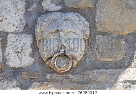 Old horse ring. Guardia Perticara. Basilicata. Italy.
