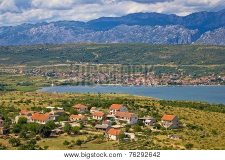 Posedarje Bay And Velebit Mountain View