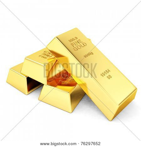 Four gold bars