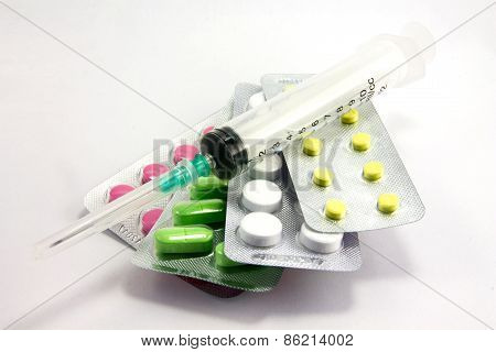 Medication And Syringe