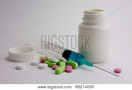 Medication And Syringe