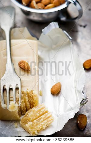 Piece Of Crude Marzipan.