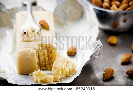 Piece Of Crude Marzipan.