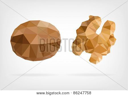 Low Poly Wallnut