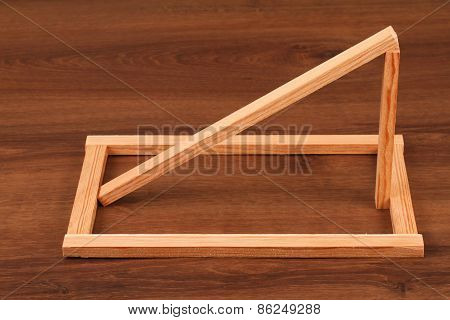 The Wooden  Batten Square Scantling On The Wood