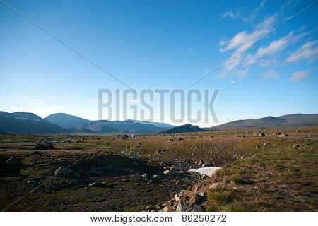 Mountain Plateau Valdresflye, Jotunheimen, Norway
