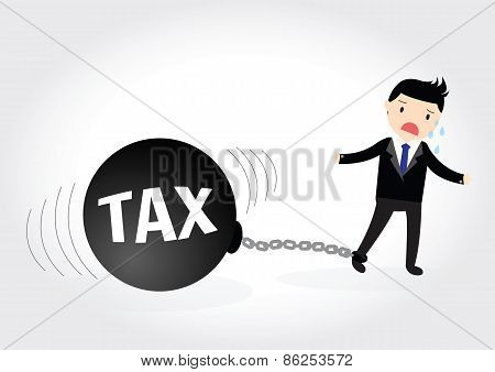 Businessman Tax Concept.
