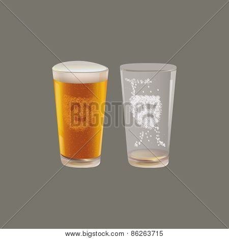 illustration of a glass of beer