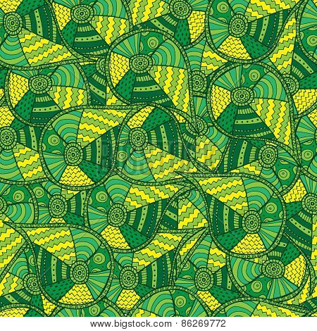 Abstract Green  Background. Seamless Pattern.