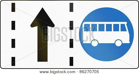 Bus Lane In Austria