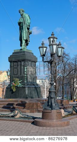 Monument to Russian poet Alexander Pushkin