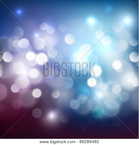 Colorful defocused lights background - raster version
