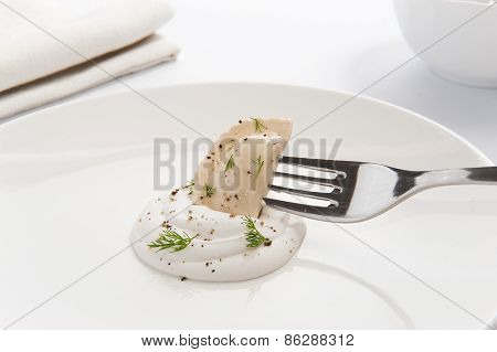 Dumpling On A Fork