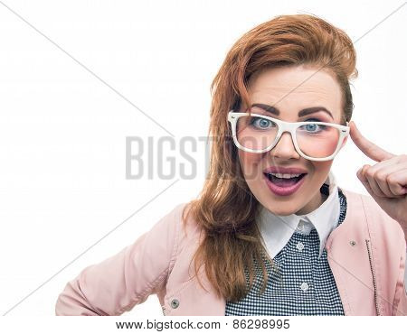 Portrait Of A Fashionable Young Girl