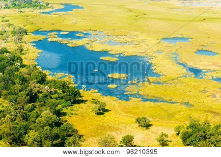 Okavango Delta Aerial View