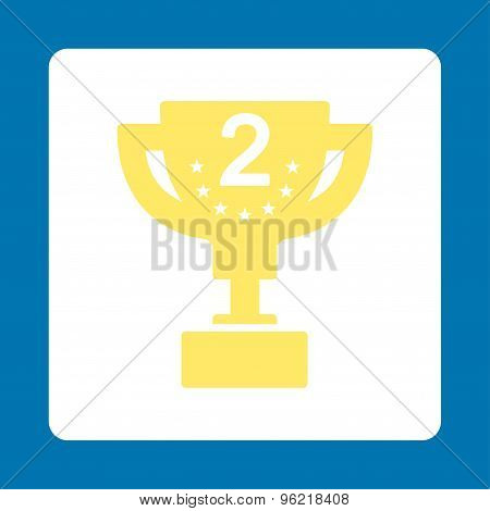 Second prize icon from Award Buttons OverColor Set