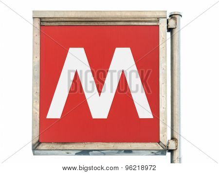 Subway Sign In Milan