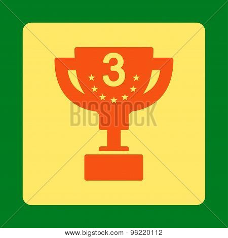 Third prize icon from Award Buttons OverColor Set