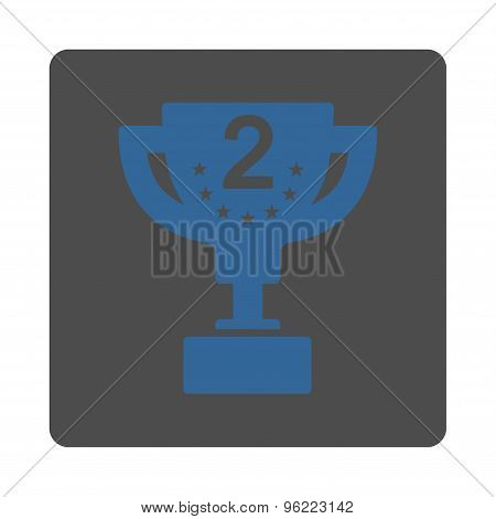 Second prize icon from Award Buttons OverColor Set