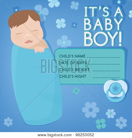 Baby message card