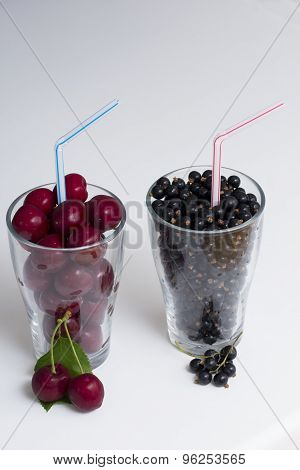 Two Glasses Of Fruit