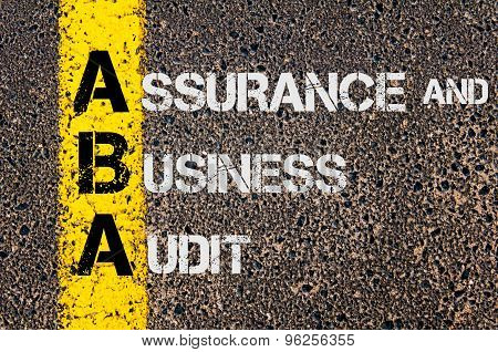 Business Acronym Aba As Assurance And Business Audit