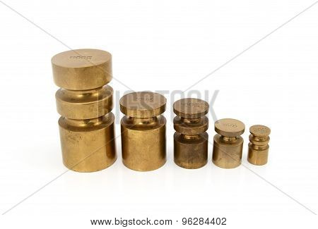 Brass Metric Weights