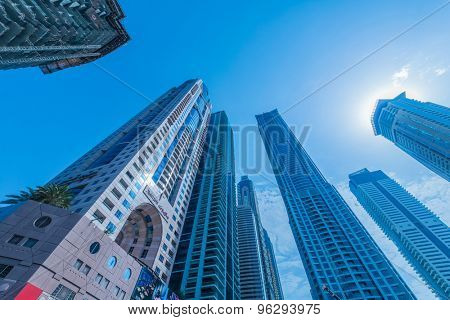 Dubai - JANUARY 10, 2015: The Marriot Hotel on January 10 in UAE, Dubai. Marriot Hotel is popular 5-star hotel.