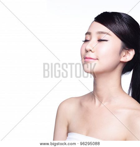 Beautiful Skin Care Woman Face