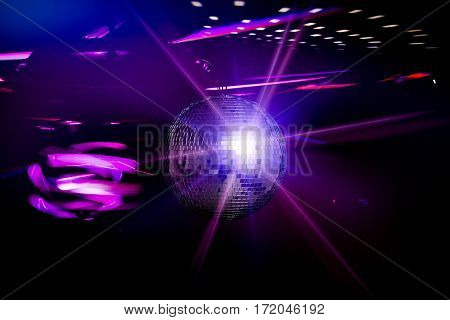 disco ball background space backdrop light discoball nightclub design graphic concept - stock image