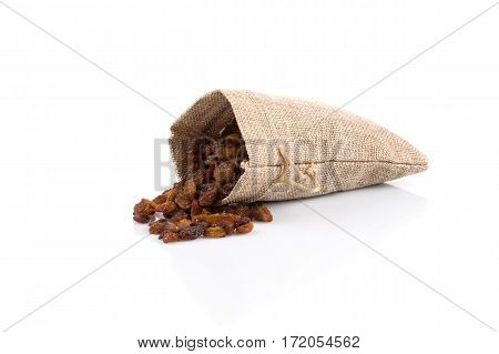 Sweet Raisins On White