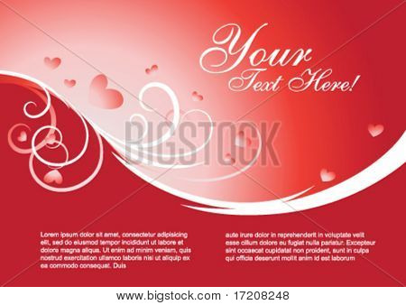 Template vettoriale Valentine