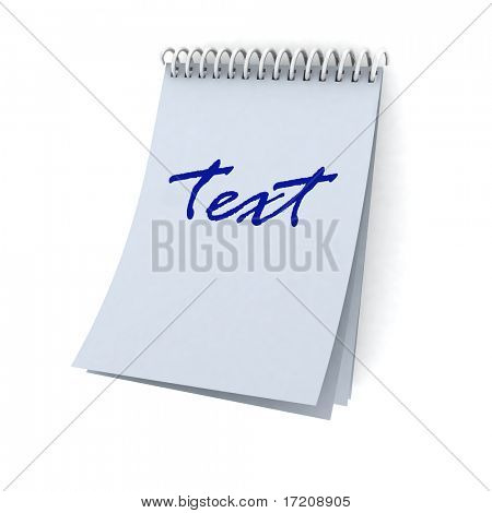 prázdné notebook v stříbrné spirále