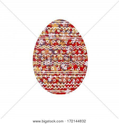 Easter egg. Image of an egg with floral ornament. Image of an egg with floral ornament