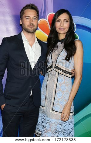 LOS ANGELES - JAN 18:  Ryan Eggold, Famke Janssen at the NBC/Universal TCA Winter 2017 at Langham Hotel on January 18, 2017 in Pasadena, CA