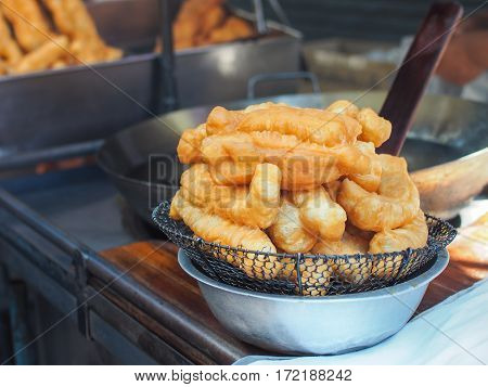 Youtiao Fry (Patongko), Fried dough sticks. Chinese Food