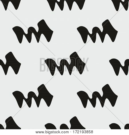 Seamless abstract background. Monochrome pattern for design
