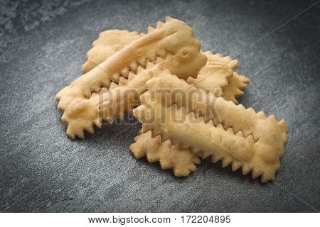 Tipical italian cake Chiacchere for carnival party
