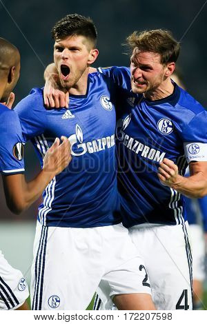 Uefa Europa League Match Between Paok Vs Schalke Played At Toumba Stadium