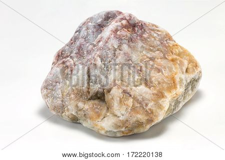 Close-up of marble stone over white background